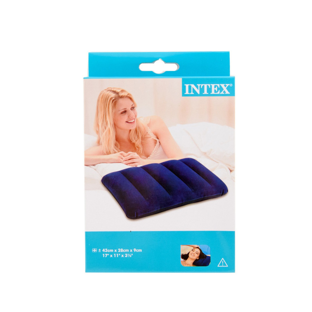 Intex Plastic Air Pillow (16" 11", Blue)