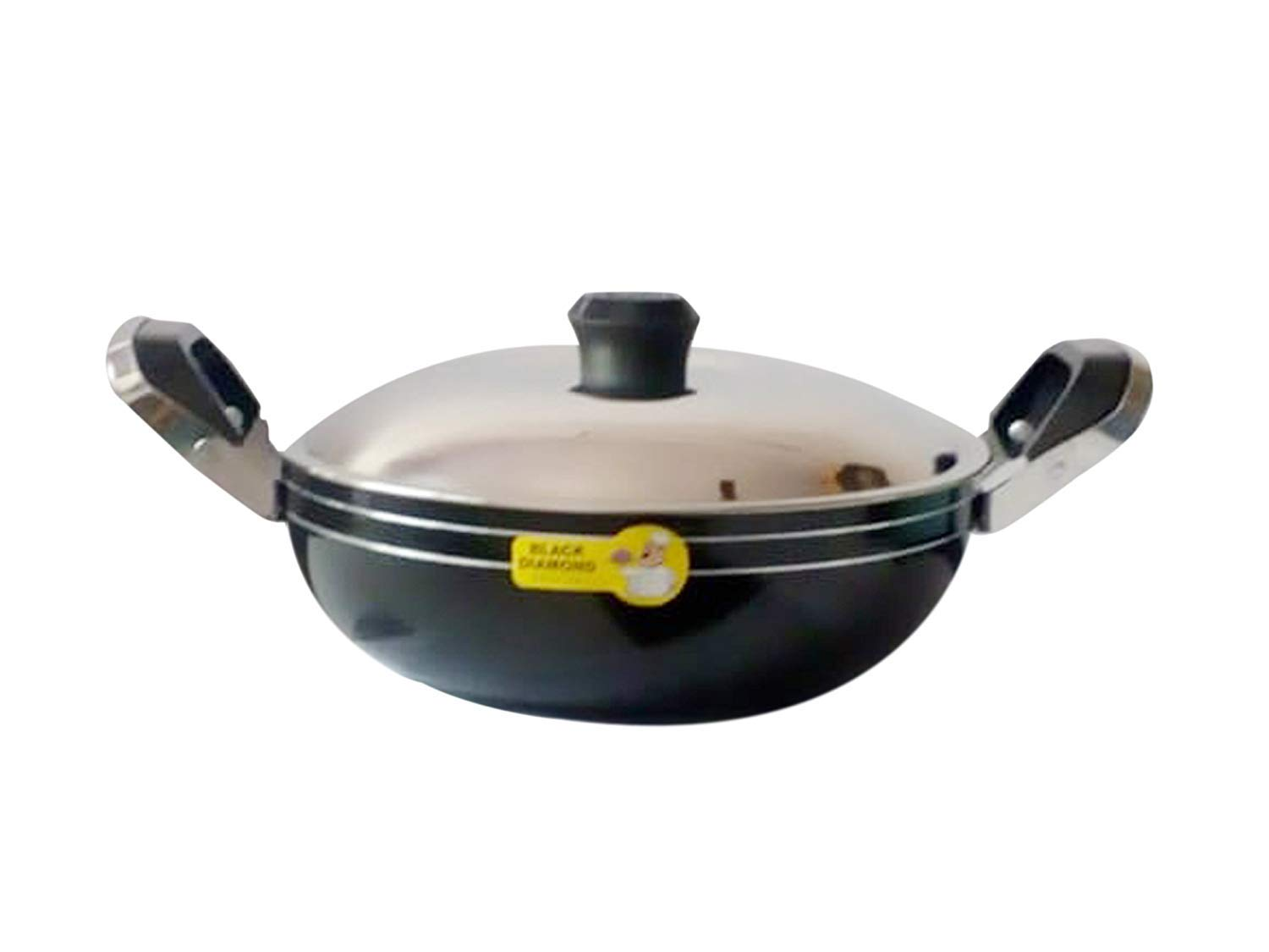 Black Diamond Premium Long Lasting Non Stick KADAI Size (22,24,26) (26)