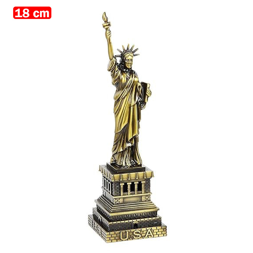 Metal Statue of Liberty Miniature, New York Landmark, American USA, Souvenir, Model, Replica, Monuments, Decorative Showpiece, Antique..