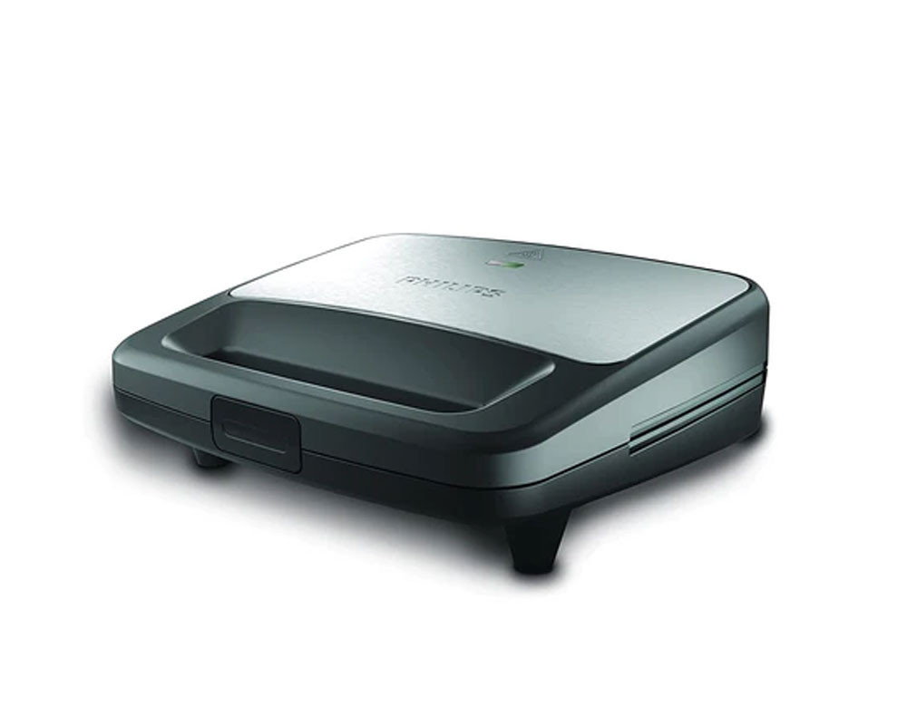 Philips HD2288/00 XL Sized Sandwich Maker, Black with Metallic Finish