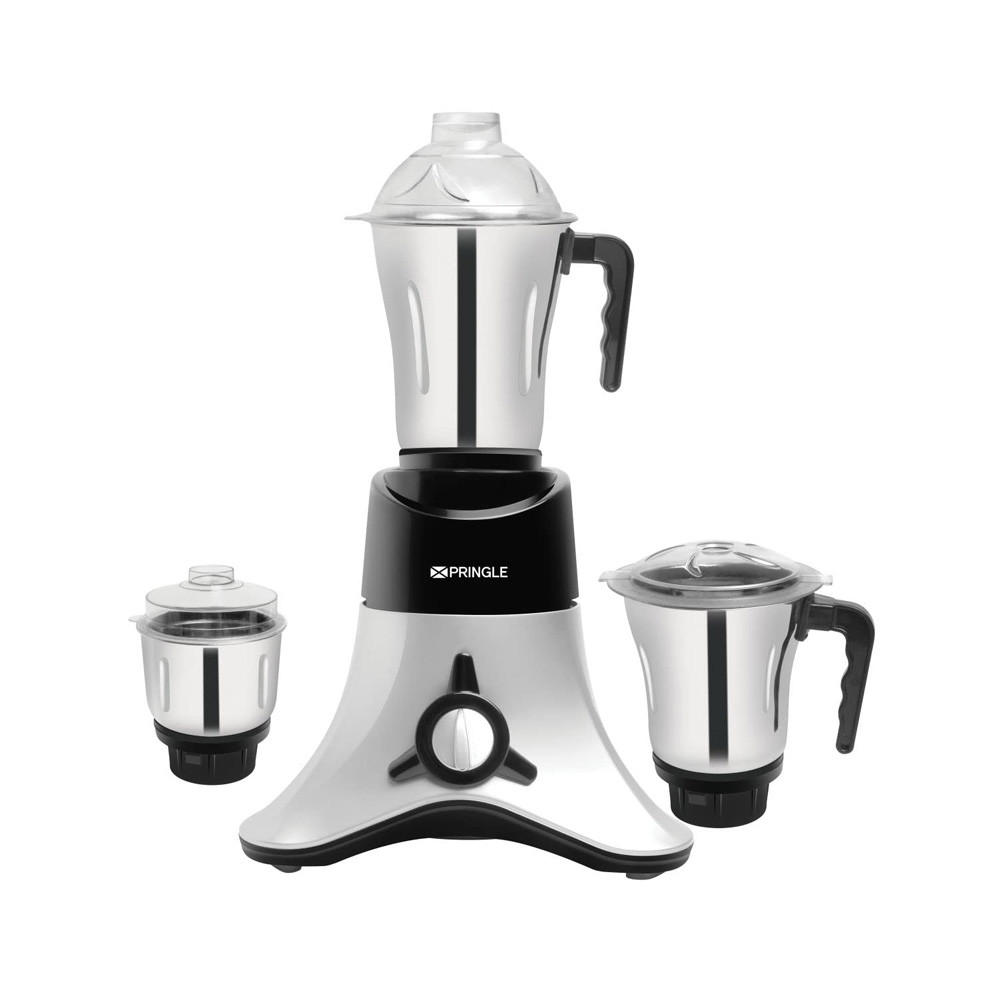 Pringle Pluto 750Watt Mixer Grinder with 3 Stainless Steel Leak-proof Jars