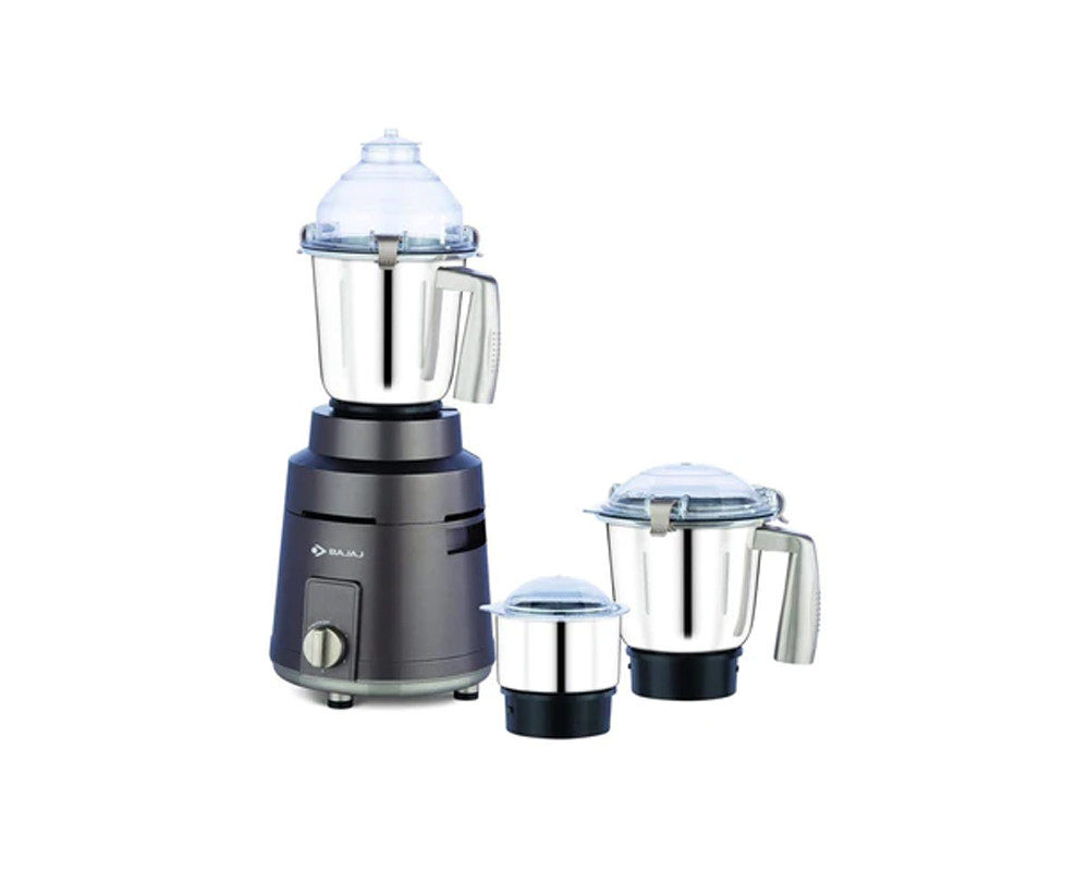 Bajaj Powerful Herculo 1000 Watt Mixer Grinder with 3 Jars | Nutri-Pro Feature | Coffee Brown & Gold