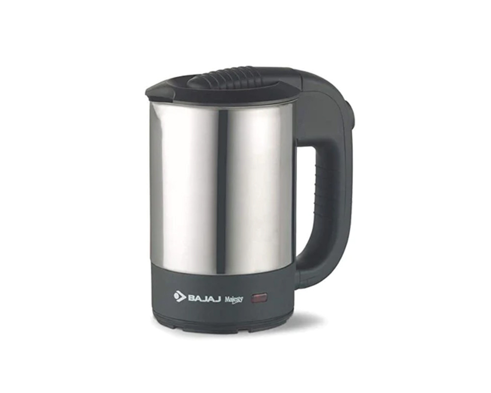 Bajaj Majesty KTX 2 1100 Watt 0.5 Litre Travel Kettle | Silver & Black