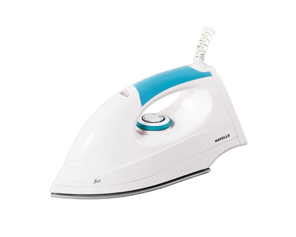 Havells Jio 1000 Watt Dry Iron | White & Blue