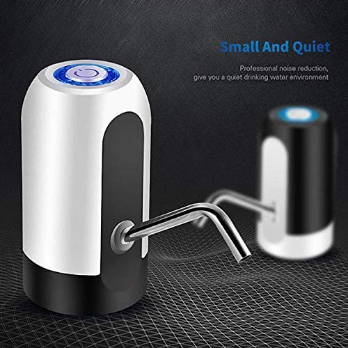 Wireless Automatic Water Dispenser Pump with Dual Motor and inbuilt Rechargeable Battery for 20 Liter Bottle with Portable USB Charging and USB Cable.