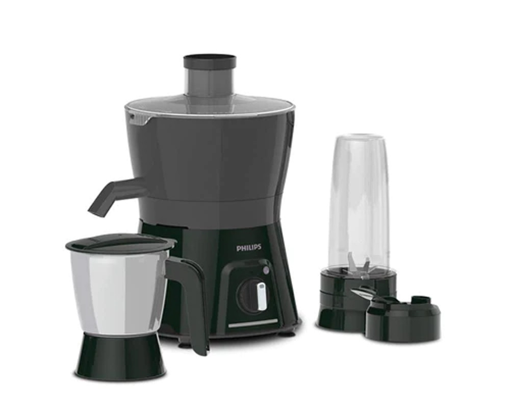 Philips HL7579/00 600W Turbo Juicer Mixer Grinder with 3 Jars -Blend and Carry, Nutri Juicer Jar, Multi Purpose jar