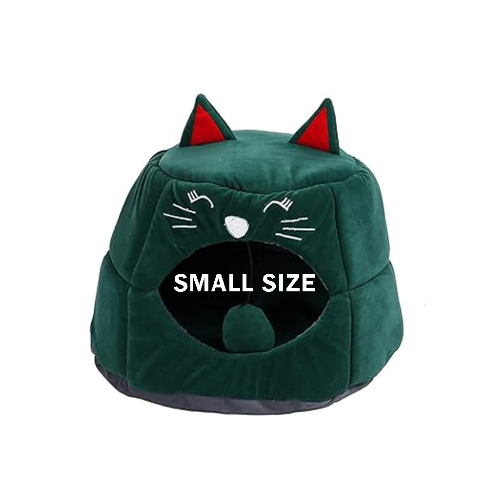 Soft and Weight Comfort Zone Cat House with Ball Toys for Kittens, Puppies and Baby Pets(Small Size)