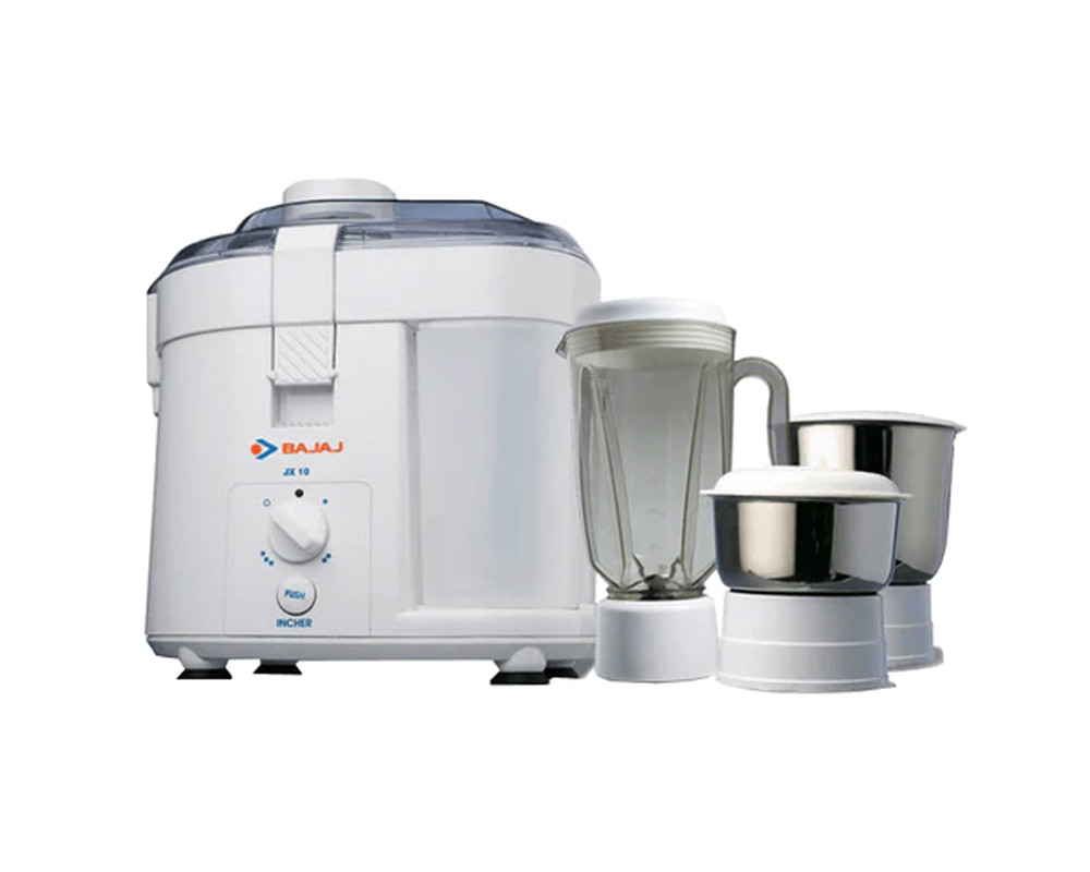 Bajaj JX 10 450 Watt Juicer Mixer Grinder | White