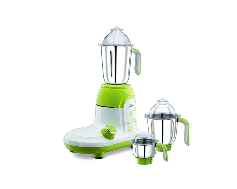 Bajaj Twister Deluxe 750 Watt Mixer Grinder with 3 Jars | Neon Green & White