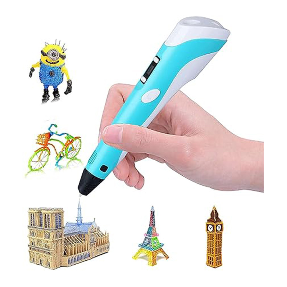 3D Pen-2 Professional! 3D Printing Drawing Pen with 3 x 1.75mm ABS/PLA Filament for Creative Modelling and Education