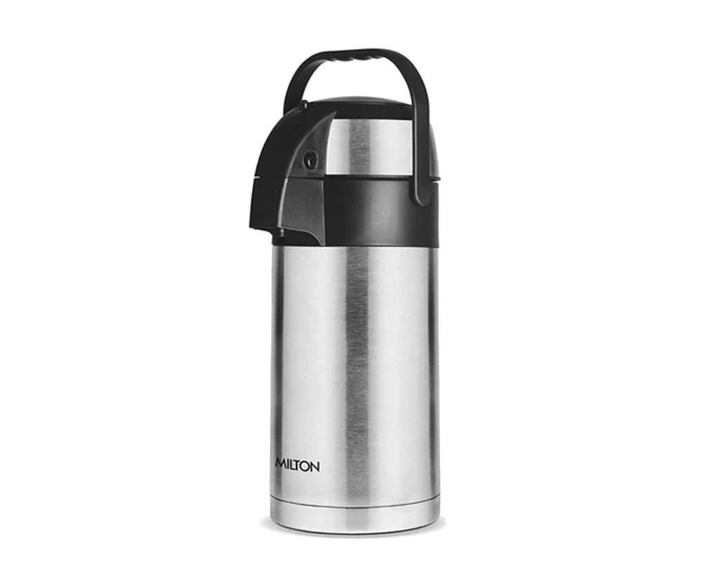 Milton Beverage Dispenser Stainless Steel Flask | For Serving Tea and Coffee | Silver | 1 Pc