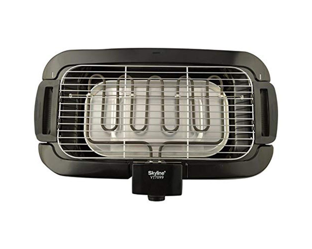 Skyline VT-7099 2000-Watt Barbecue Grill -(Black)