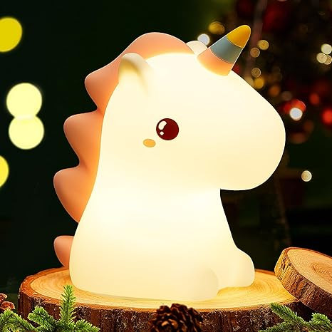 Unicone  Lamp, Night LED Lamp For Kids, Silicone Cute Little Table Lamp, Birthday Gift For Girls/Boys