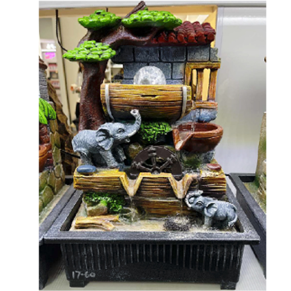 Fountain, Simulate Rockery Simulate Landscape Decoration Table Decoration Desktop Fountain for Home Office for Indoor Outdoor