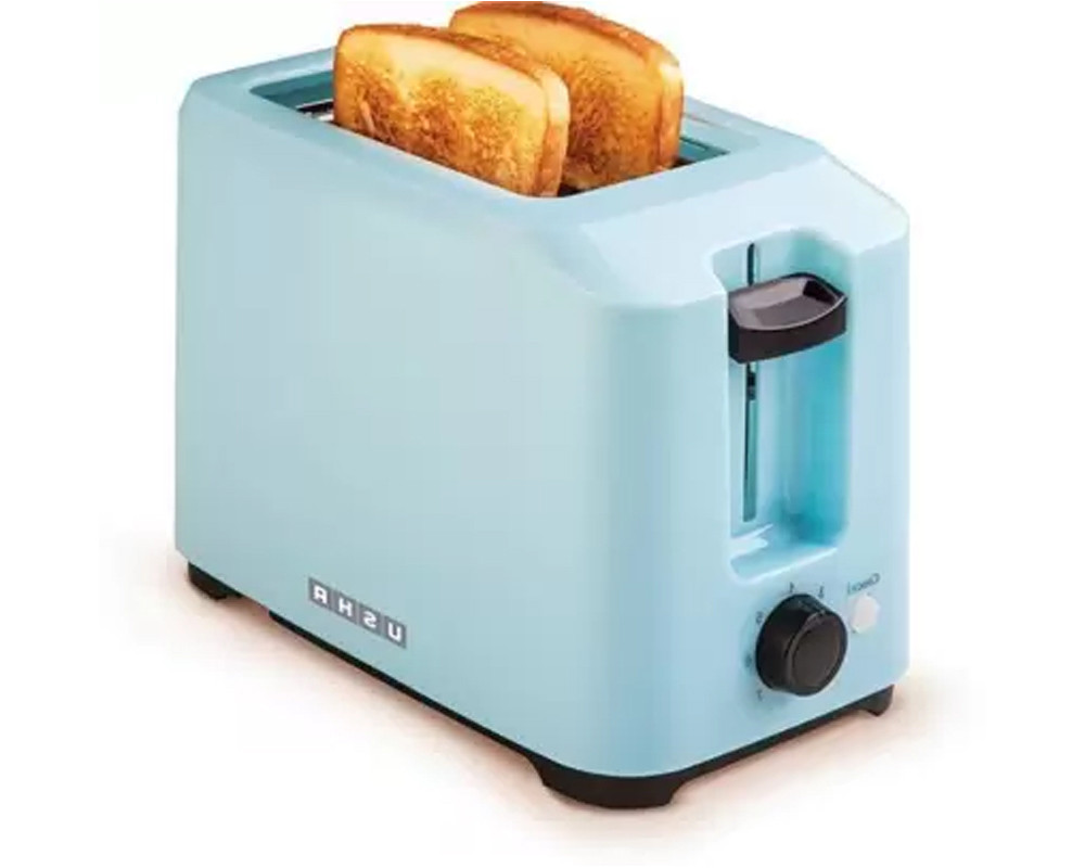 USHA 3720 700 W Pop Up Toaster .ICE BLUE.